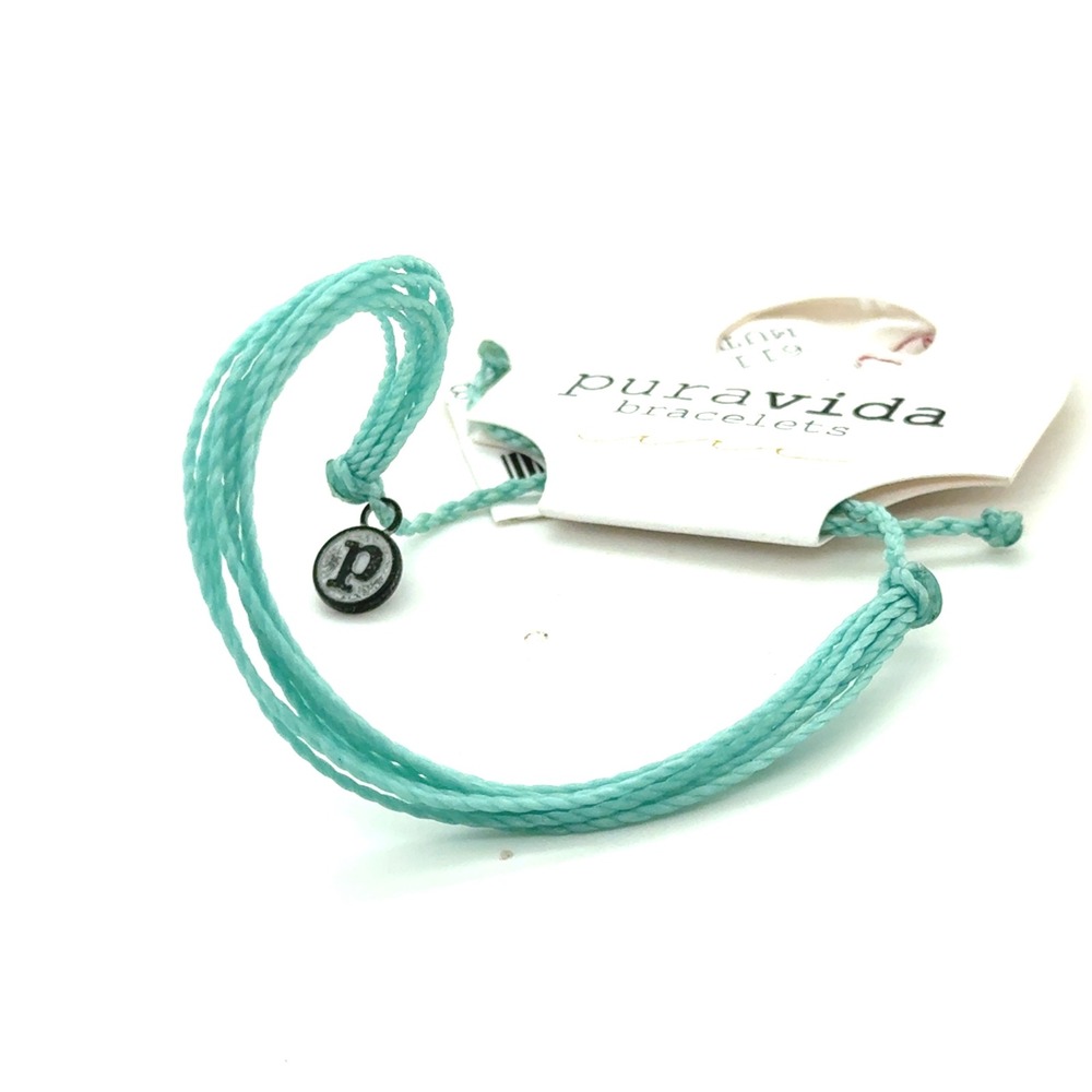 Pura Vida Original String Bracelet Turquoise Blue Adjustable Waterproof New